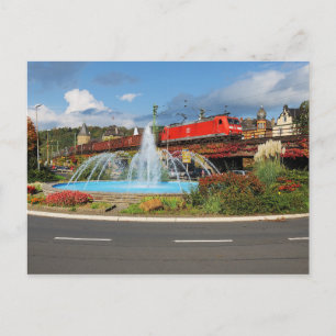 Güterzug in Linz am Rhein Postkarte