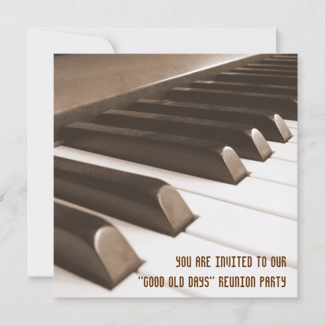 Gutes altes TagesWiedersehen lädt ein Einladung (Vorderseite)