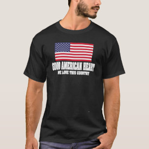 Gutes amerikanisches Herz Wir Liebe Dieses Land wi T-Shirt