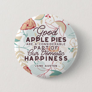 Gutes Apple Pies-Zitat Button