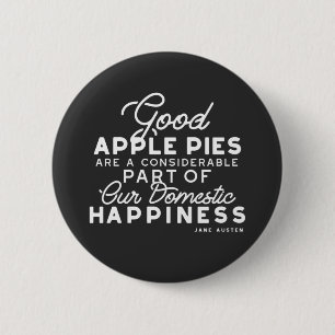 Gutes Apple Pies-Zitat Button