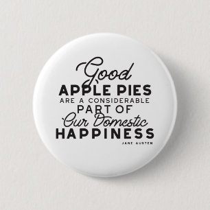 Gutes Apple Pies-Zitat Button