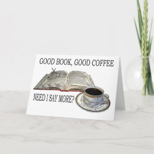GUTES BUCH, GUTER KAFFEE KARTE