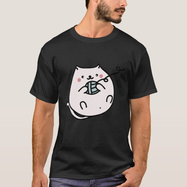 GUTES CAT-SHIRT. KITTENBALL, FELINAUTO T-Shirt (Vorderseite)
