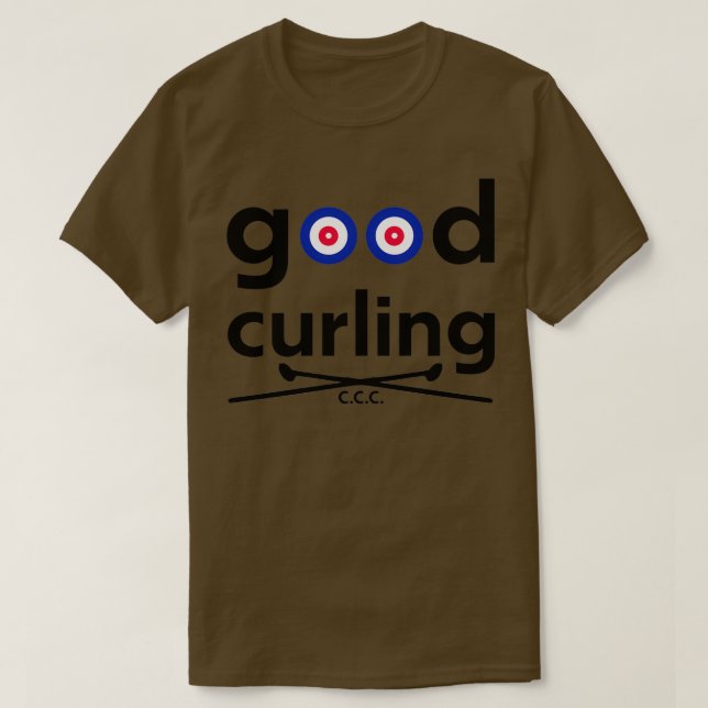 Gutes Curling 3 T-Shirt (Design vorne)