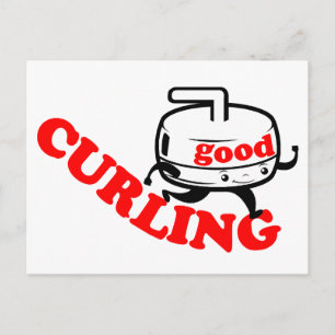 [ GUTES CURLING ] Retro Stone Guy Karten & Postkar