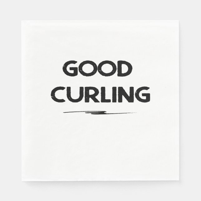 Gutes Curlingspapier Napkin Serviette (Vorderseite)