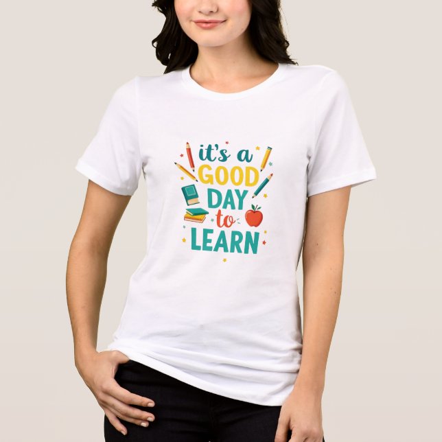 Gutes Design für Schule und Lehrer Tri-Blend Shirt (Vorderseite)