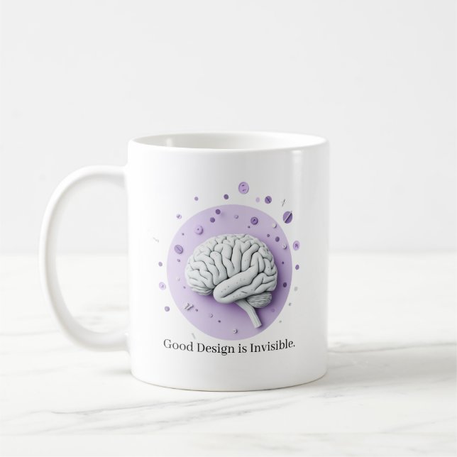 Gutes Design ist unsichtbar Kaffeetasse (Links)