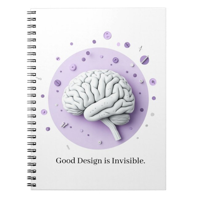 Gutes Design ist unsichtbar Notizblock (Vorderseite)