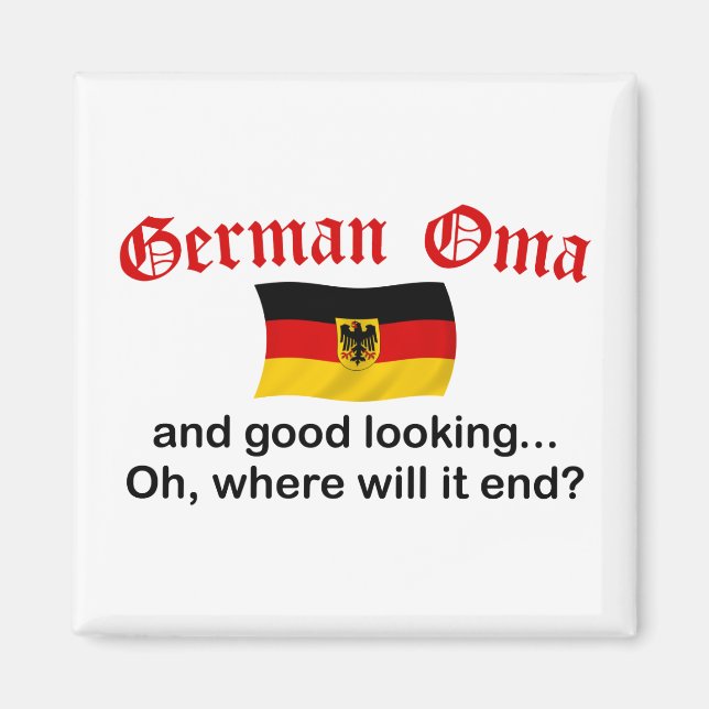 Gutes deutsches Oma Magnet (Vorne)