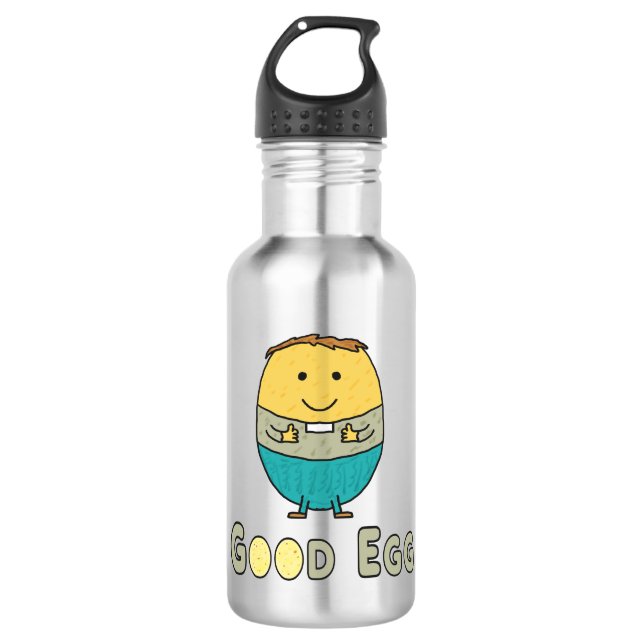 Gutes Ei Edelstahlflasche (Vorderseite)
