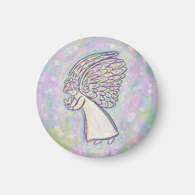 Gutes erwarten Angel Art Magnete (Vorne)
