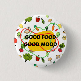 Gutes Essen, Good Moon Abzeichen, Knopf, lustiges  Button