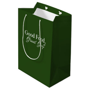 Gutes Essen, großartiger Golf Deep Green Clubhou Mittlere Geschenktüte