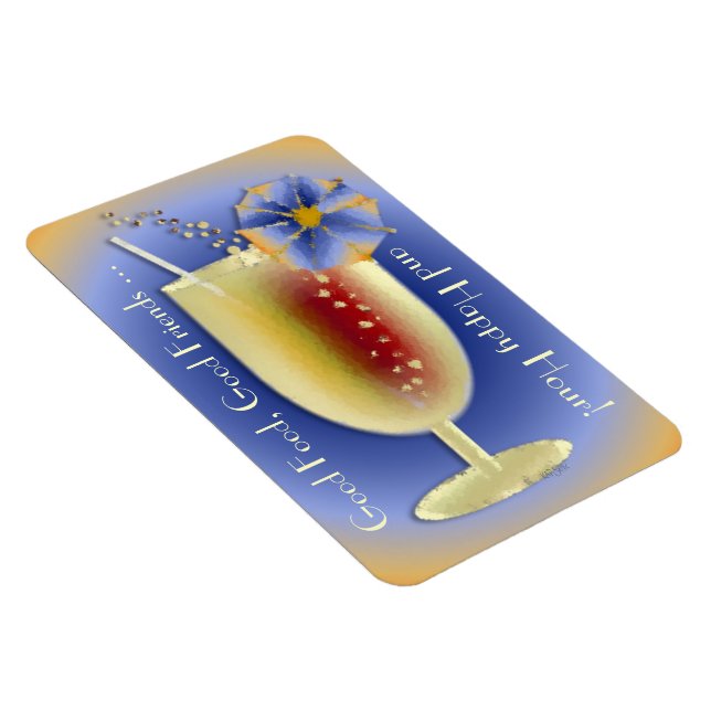 Gutes Essen, gute Freunde (anpassen) Magnet (Rechte Seite)