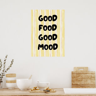 Gutes Essen gute Laune Poster