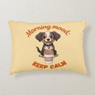 Gutes Fernsehen & Kaffee - Playful Puppy Digital A Dekokissen
