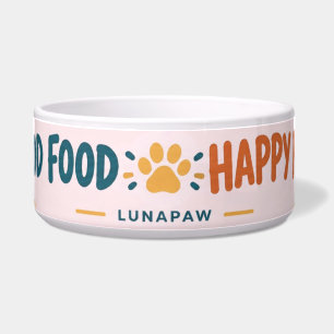 Gutes Futter Gute Laune Hunde-Schüssel Glücklich Napf
