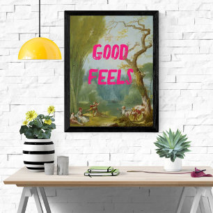 Gutes Gefühl Sommer Outdoor Pop Kunstmalerei Poster