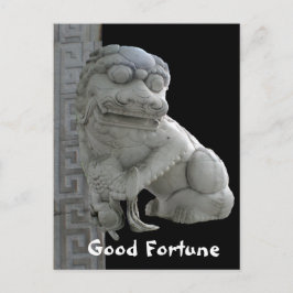 Gutes Glück für Foo Dog Postkarte
