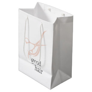 Gutes Haar einfache Logo Hair Stylist Colorist Mittlere Geschenktüte