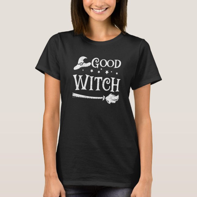 Gutes Hexenkunst Halloween T-Shirt (Vorderseite)