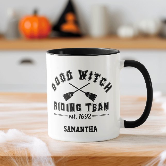 Gutes Hexenreitteam Halloween Tasse (Von Creator hochgeladen)