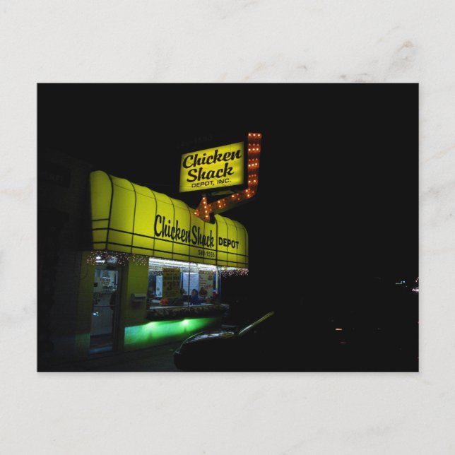 Gutes Hühnchen Postkarte (Vorderseite)