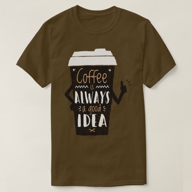 GUTES IDEA-KAFFEE T-Shirt (Design vorne)