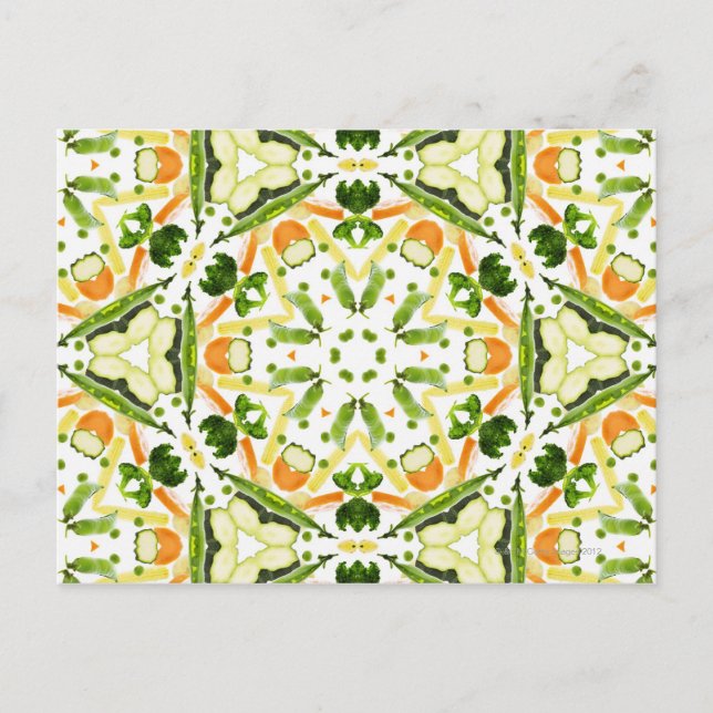 Gutes Karma und Wohl von einer gesunden Diät 3 Postkarte (Vorderseite)