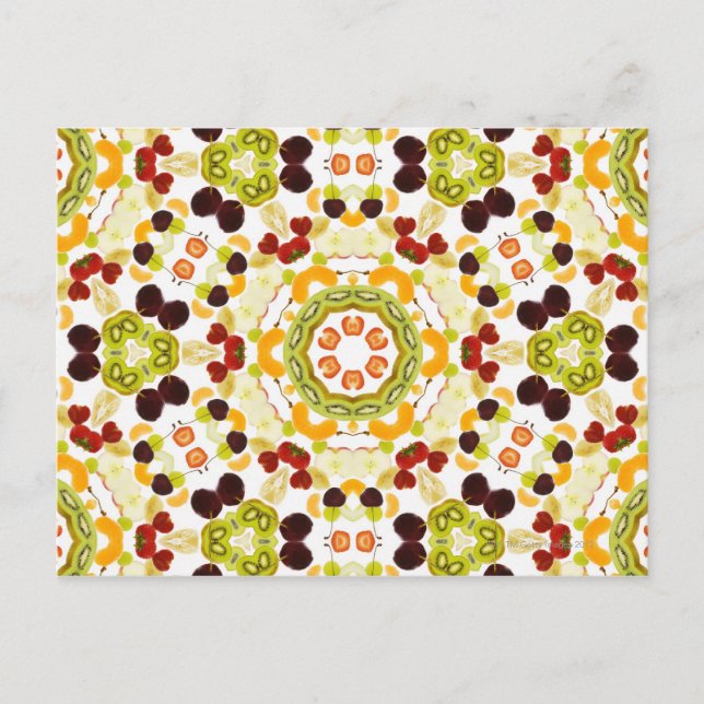 Gutes Karma und Wohlbefinden durch eine gesunde Er Postkarte (Vorderseite)