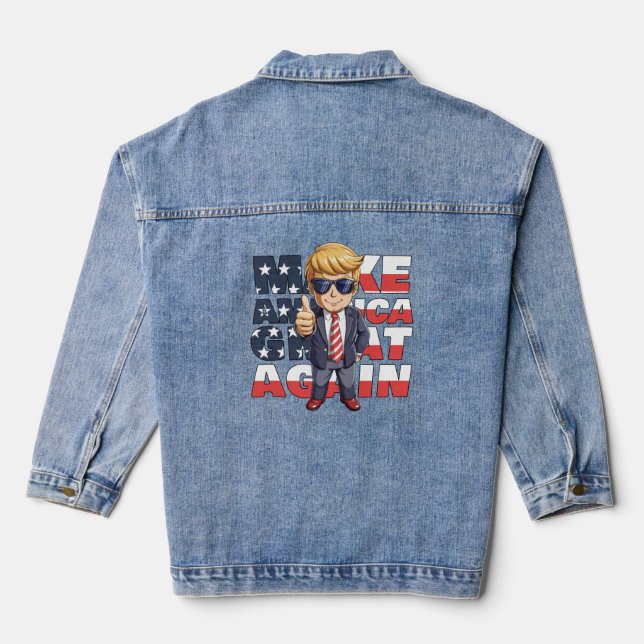 Gutes kommt! jeansjacke (Rückseite)