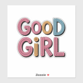 Gutes Mädchen Aufkleber