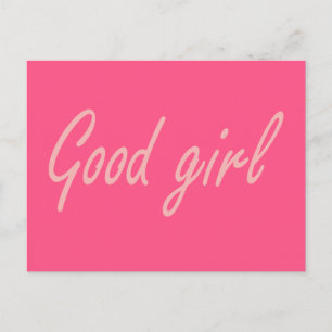 Gutes Mädchen Design Postkarte