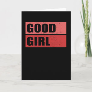 Gutes Mädchen Girls Gift Idea Karte