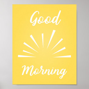Gutes Morgenposter Poster