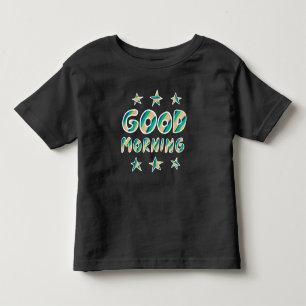 GUTES MORNNING Spaß Niedlich-farbenfrohe Handschr Kleinkind T-shirt