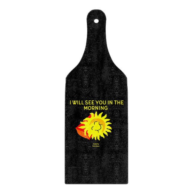 Gutes Night Sun Cutting Board Paddel Schneidebrett (Vorderseite)