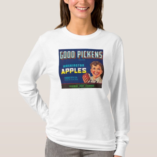 Gutes Pickens Apple beschriften - Kaschmir, WA T-Shirt (Vorderseite)