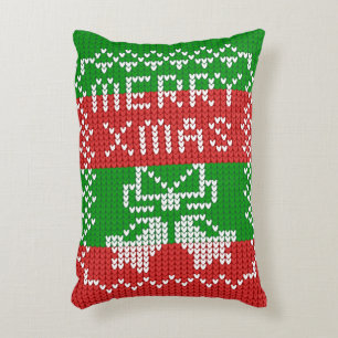 Gutes Pullover-Muster Jingle Glocken Merry Xmas Ga Dekokissen
