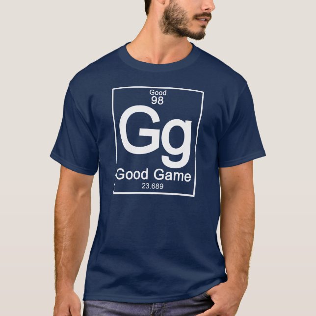 Gutes Spiel-Element-Periodensystem T-Shirt (Vorderseite)