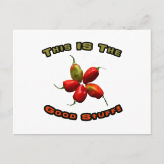 Gutes Stuff Fünf Habanero Hot Pepper Design Postkarte