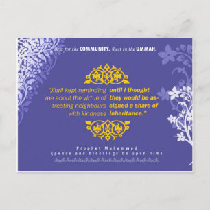 Gutes tun für die Nachbarkarte Postkarte