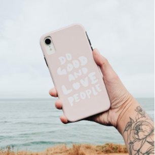 Gutes tun und Liebe Leute pink Case-Mate iPhone Hülle