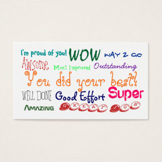 Gutes Verhalten, gute Anstrengung, Ausweis-Karte