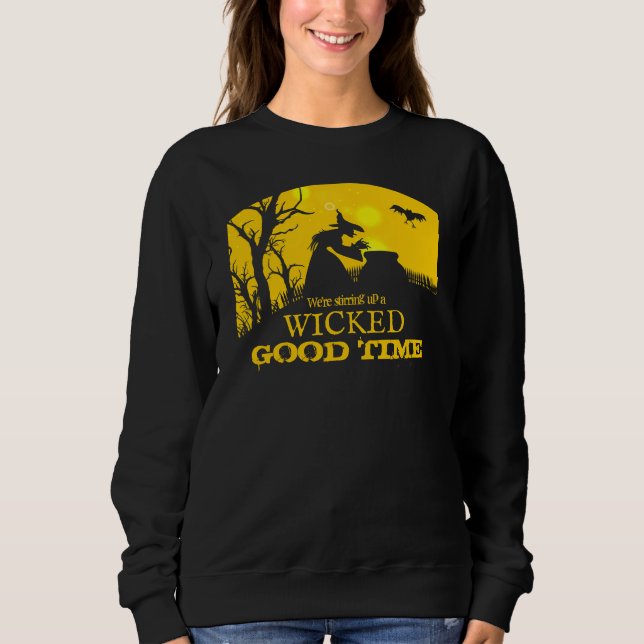 Gutes Zeit Halloween Sweatshirt (Vorderseite)