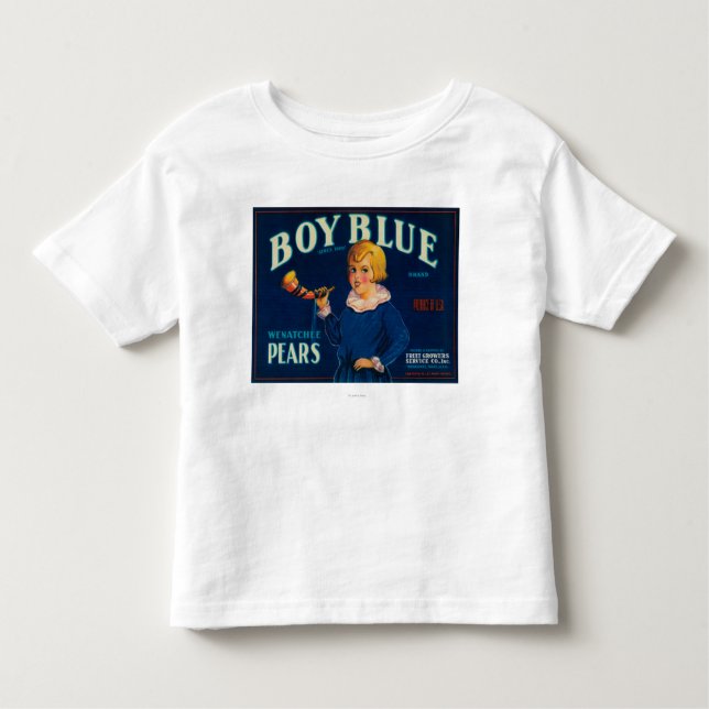 Gütesiegel "Boy Blue Peak Crate" Kleinkind T-shirt (Vorderseite)