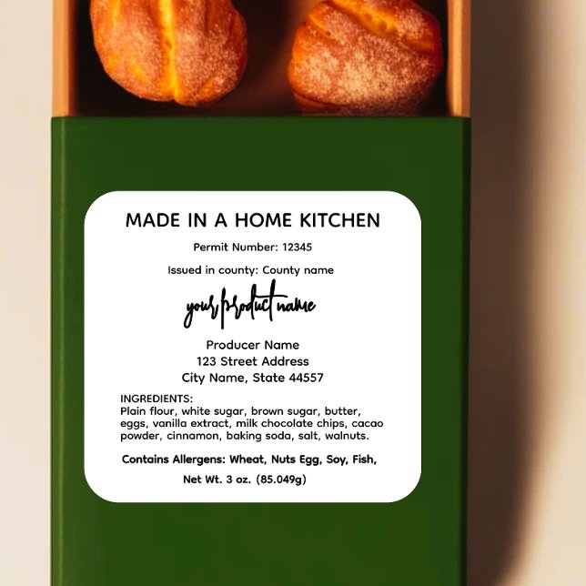 Gütesiegel für das kalifornische Lebensmittelrecht Quadratischer Aufkleber (Von Creator hochgeladen)