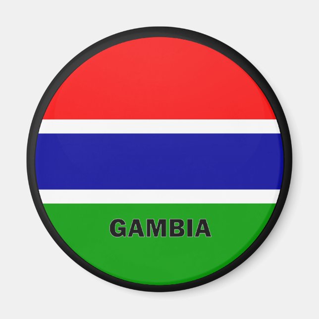 Gütesiegel Gambia Roundel Magnet (Vorne)
